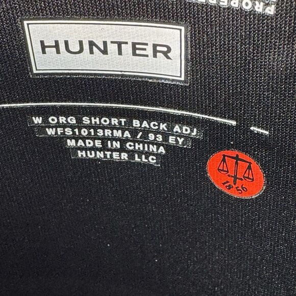 New Hunter Women's Black Original Short Back Adjustable Rain Boots Size 9 - Picture 10 of 14